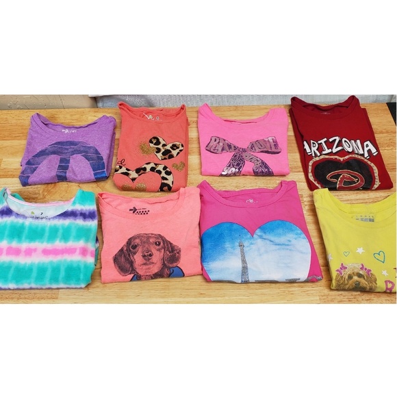 Mixed Brands Other - 8-Pieces Lot of Mixed Girl's Tshirts